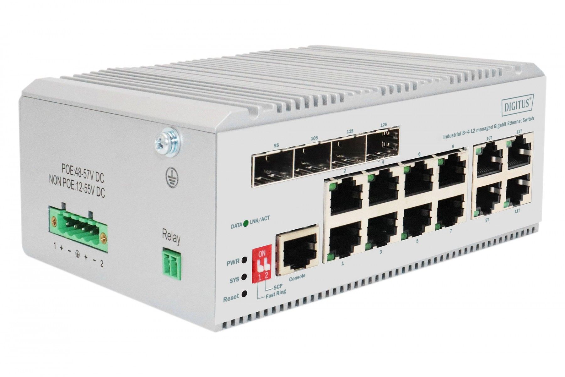 Digitus DN-651145 switch-uri Gestionate L2 Gigabit Ethernet (10/100/1000) Gri