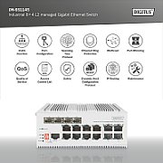 Digitus DN-651145 switch-uri Gestionate L2 Gigabit Ethernet (10/100/1000) Gri