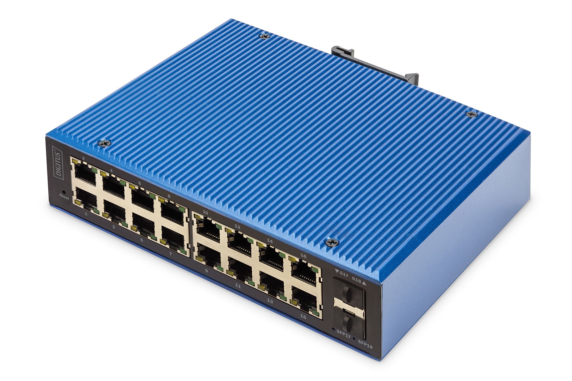 Digitus DN-651158 switch-uri Gestionate L2 Gigabit Ethernet (10/100/1000) Negru, Albastru