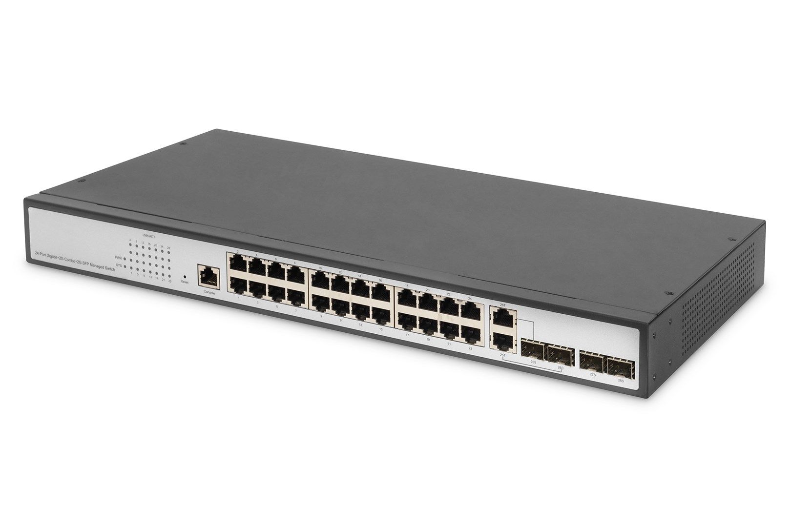 Digitus DN-80221-3 switch-uri Gestionate L2 Gigabit Ethernet (10/100/1000) Negru, Gri