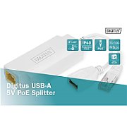 Digitus DN-95208 separatoare de rețea Power over Ethernet (PoE) Suport Alb