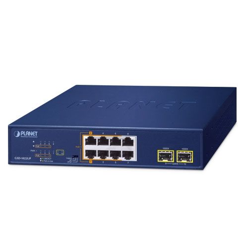 Planet PLANET 2-Port 10/100/1000T 802.3bt Fara management Gigabit Ethernet (10/100/1000) Power over Ethernet (PoE) Suport Albastru