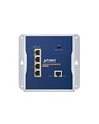 PLANET WGS-E304PT Industrial PoE+ Wall-mounted Extender 1-Port PoE++ to 4-Port Transmițător & receptor rețea Albastru