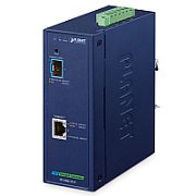 PLANET IP40 Industrial 1-Port convertoare media pentru rețea 10000 Mbit/s Albastru