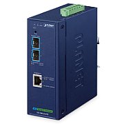 PLANET IP40 Industrial 2-Port convertoare media pentru rețea 10000 Mbit/s Albastru