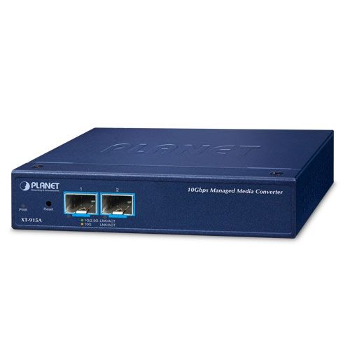 PLANET 2-Port 10G/1GBASE-X SFP+ convertoare media pentru rețea Albastru