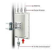 PLANET IP67 Wi-Fi 6 802.11ax, Dual 2400 Mbit/s Aluminiu Power over Ethernet (PoE) Suport