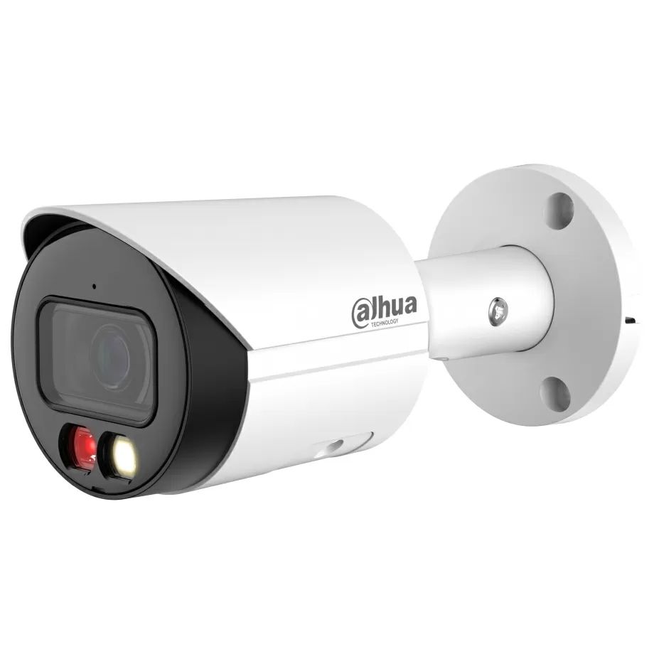 Dahua IPC-HFW2449S-S-IL-0280B-BLACK Cameră de rețea WizSense cu focalizare Fixă Bullet Dual Light Smart de 4MP, neagră