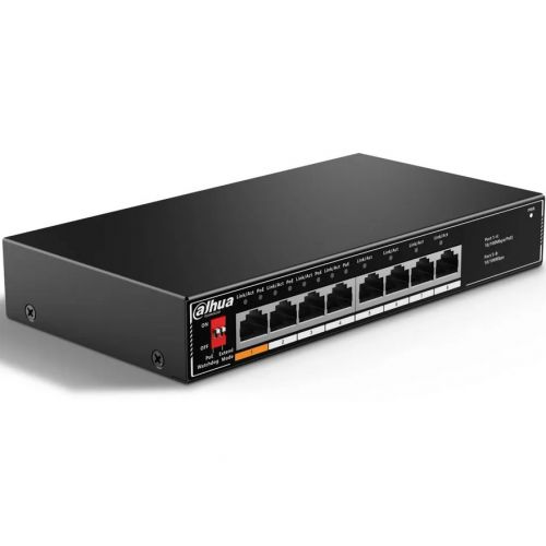 Dahua SF1008LP Switch desktop nepăstorit cu 8 porturi și 4 porturi PoE