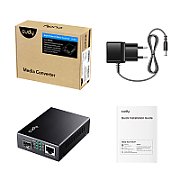 Cudy MC220 convertoare media pentru rețea 1000 Mbit/s 1310 nm Monomodală Negru