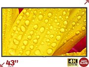 NEC MultiSync M431-2 Design tip kiosk 109,2 cm (43 ) LED 500 cd/m² 4K Ultra HD Negru Procesor încorporat