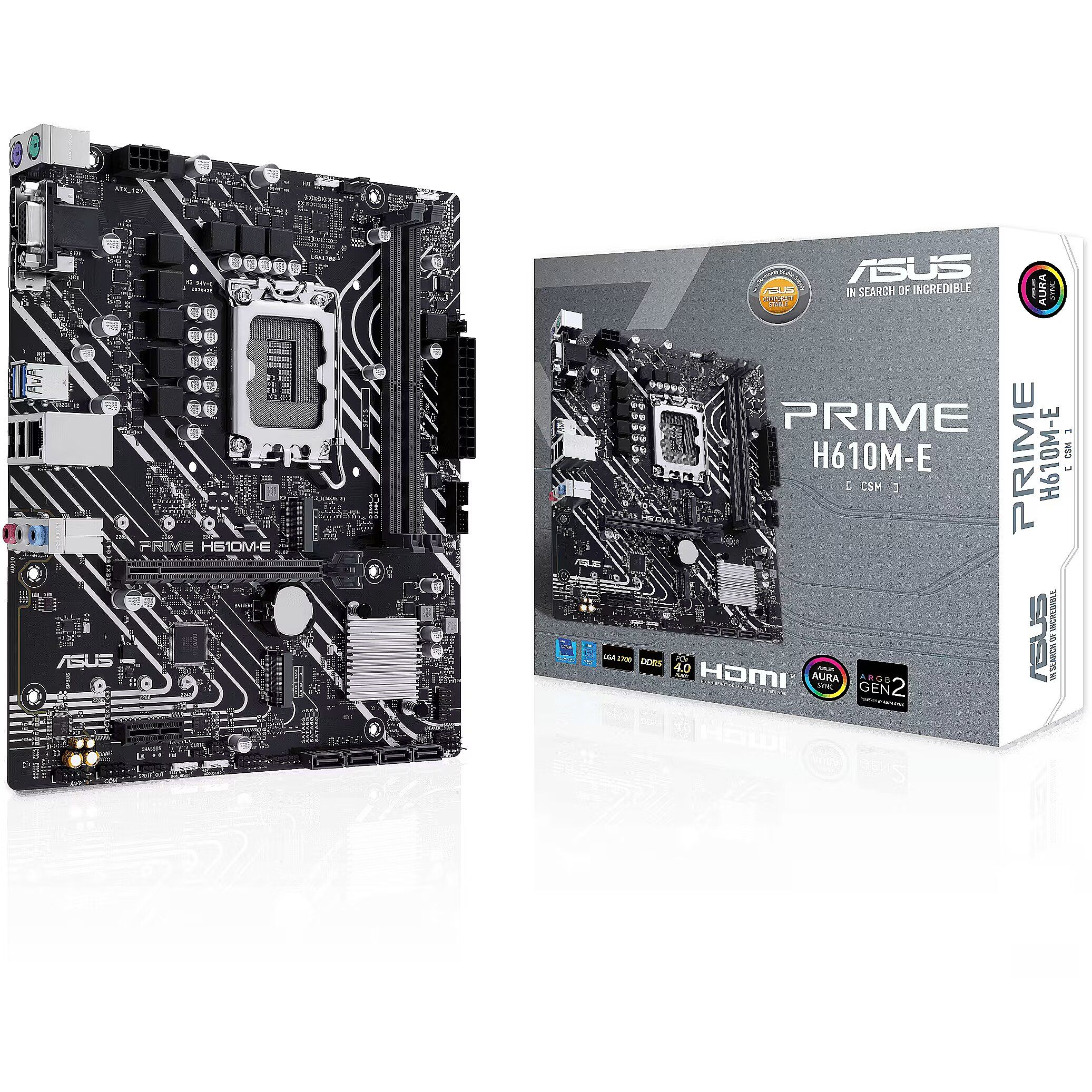 ASUS PRIME H610M-E-CSM Intel H610 LGA 1700 micro-ATX