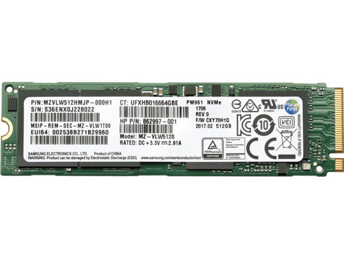 HP SSD NVME TLC de 512GB PCIe-4x4