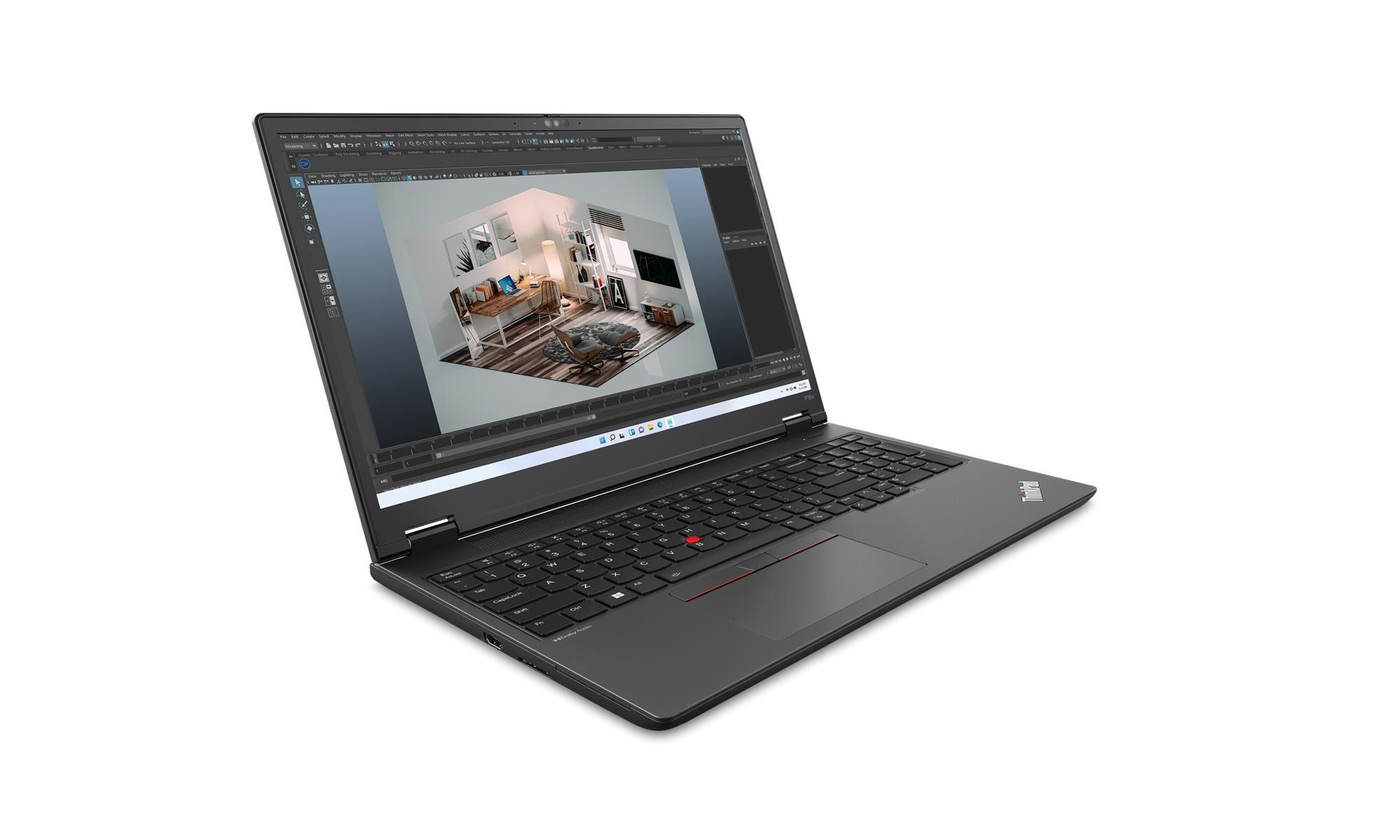 Laptop Lenovo ThinkPad P16v Gen 1 21FE000JPB, 16 inch 1920 x 1200, AMD Ryzen 7  7840HS (8 C / 16 T, 3.8 GHz - 5.1 GHz, 8 MB + 16 MB cache), 16 GB DDR5, 512 GB SSD, Nvidia RTX A1000, Windows 11 Pro, Gri