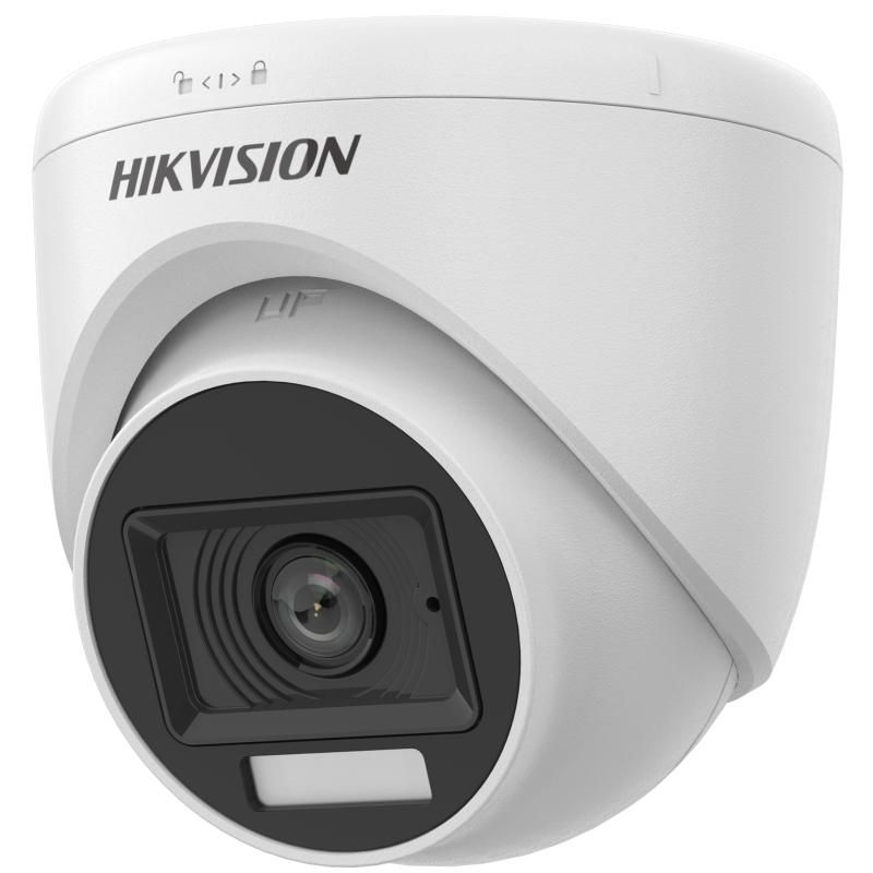 Hikvision DS-2CE76U0T-LPF(2.8mm) 4K Cameră Turret cu Iluminare Hibridă Inteligentă Fixă