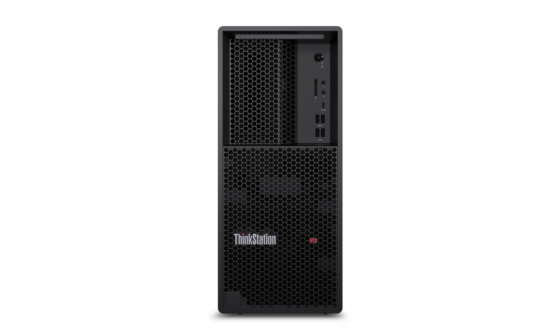 Desktop PC Lenovo ThinkStation P3, Intel Core i9-14900K (24 C / 32 T, 3.2 GHz - 6.0 GHz, 36 MB cache, 125 W), 128 GB RAM, 1 TB SSD, Fara unitate optica, NVIDIA RTX 4500 Ada 24 GB, 750 W, Windows 11 Pro