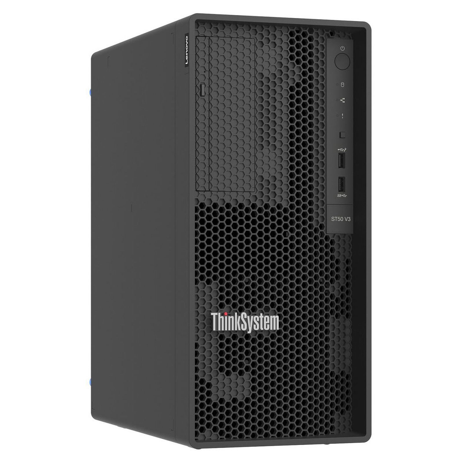 Lenovo ThinkSystem ST50 V3 Xeon E-2414 (4C 2.6GHz 8MB Cache/55W) SW RAID 2x960GB Micron 5400 Pro SSD 1x16GB 500W 94% No DVD 3Y