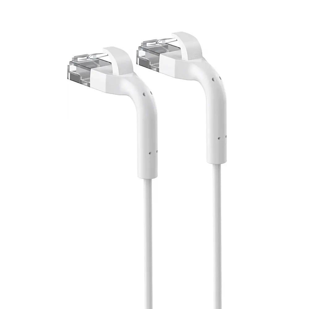 Extralink Kat.6A U/FTP 10m 1Gbps Alb | Patchcord LAN | Cu Cablu de rețea torsadat, capăt îndoit