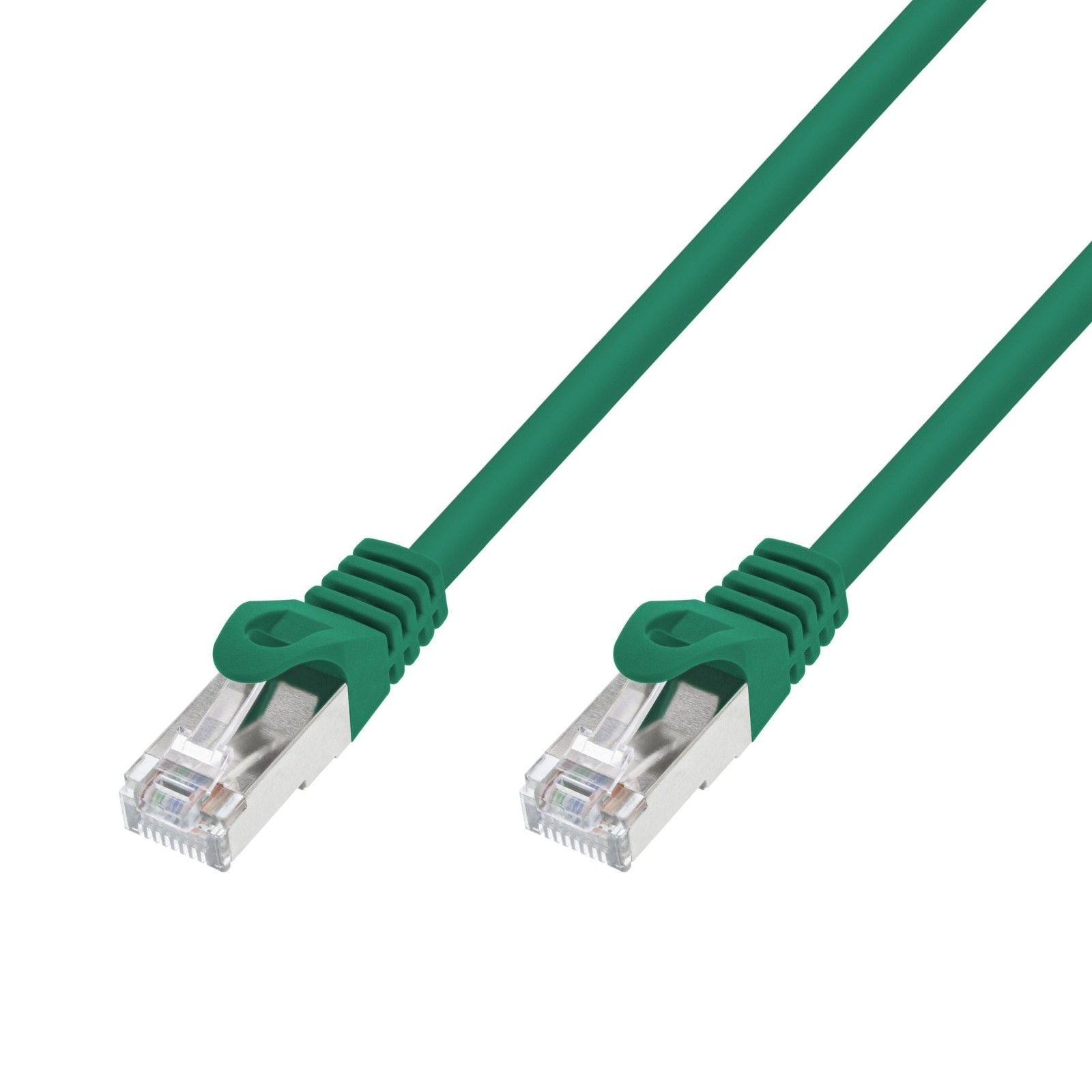 Extralink Kat.7 S/FTP 0,5m 20G Verde | Patchcord LAN | Cupru Cablu de rețea răsucite