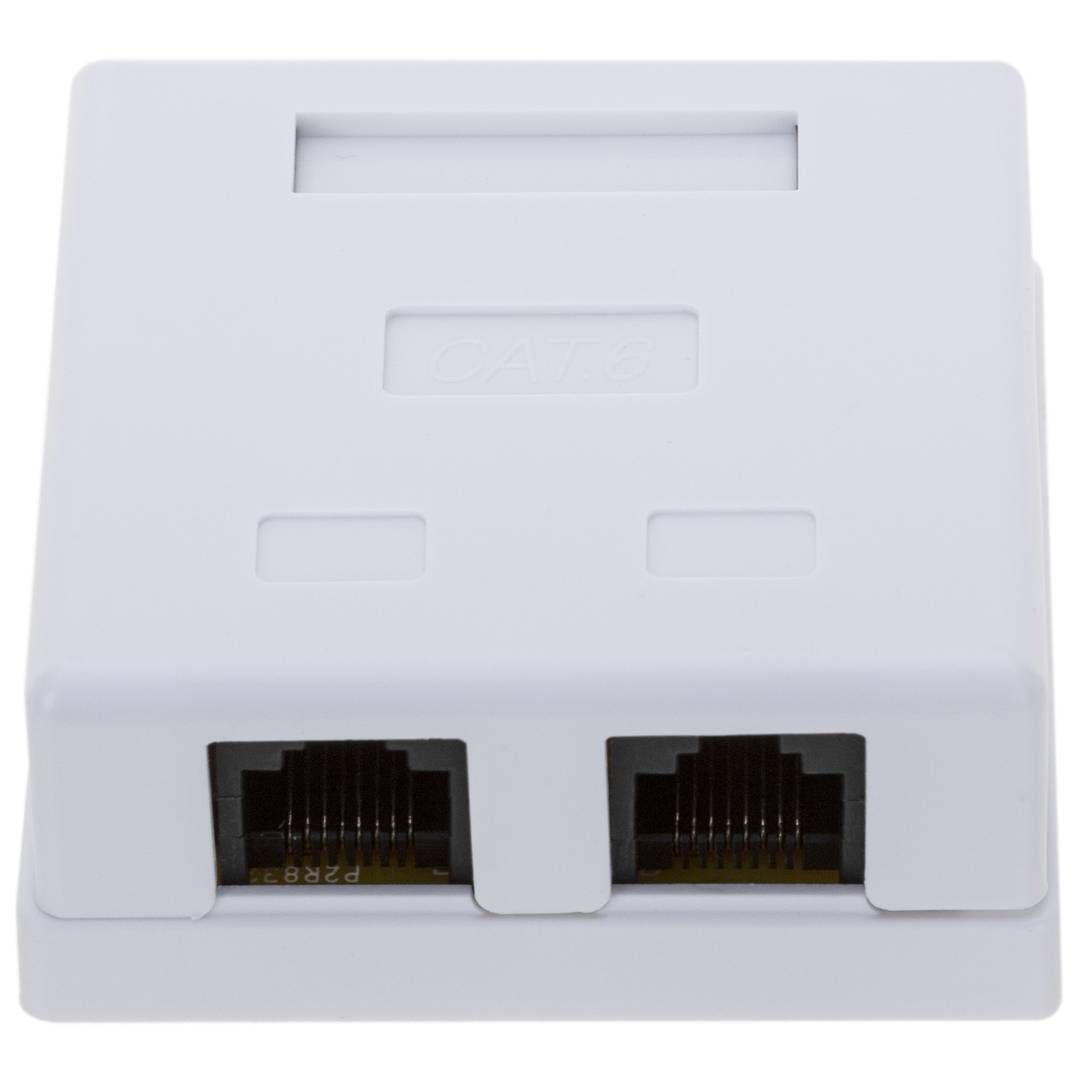 Extralink | Priză de perete | 2x RJ45 KAT5E STP