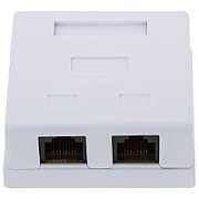 Extralink | Priză de perete | 2x RJ45 KAT5E STP