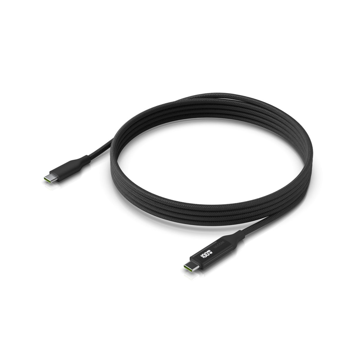 Ubiquiti UACC-Cable-USB-100W-1M-BK cabluri USB USB C Negru, Gri