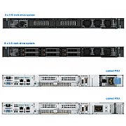 Server DELL PowerEdge R260, Rack 1U, Intel Xeon E-2434 (4 C / 8 T, 3.4 GHz - 5.0 GHz, 12 MB cache, 55 W), 16 GB DDR5 ECC, 480 GB SSD, 700 W, Fara sistem de operare