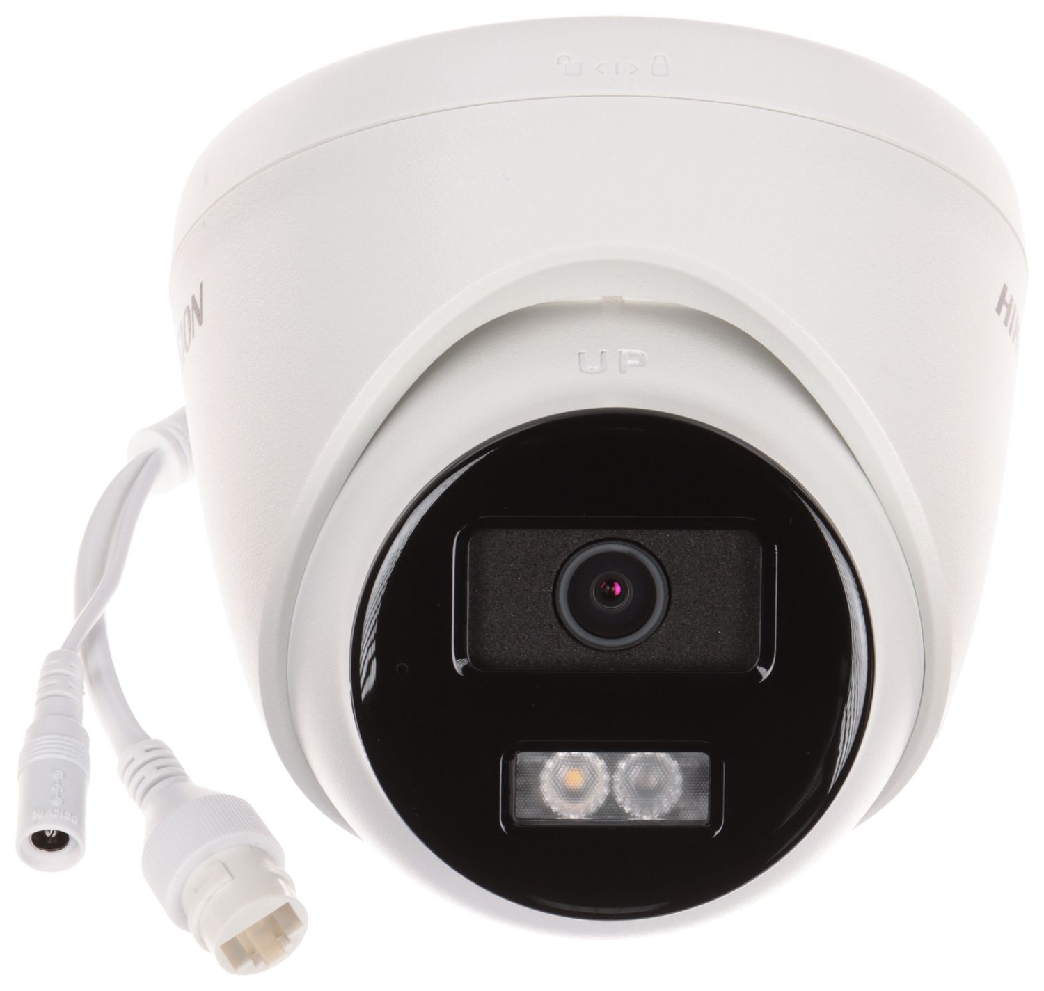 Hikvision DS-2CD1363G2-LIU 2.8mm PL 6 MP Cameră de rețea cu turret fixă și iluminare hibridă inteligentă (doar interfață poloneză)