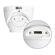 BCS BCS-P-EIP25FSR3-Ai2 Cameră dome IP 5MP cu microfon și tehnologie SkyLight, IP67
