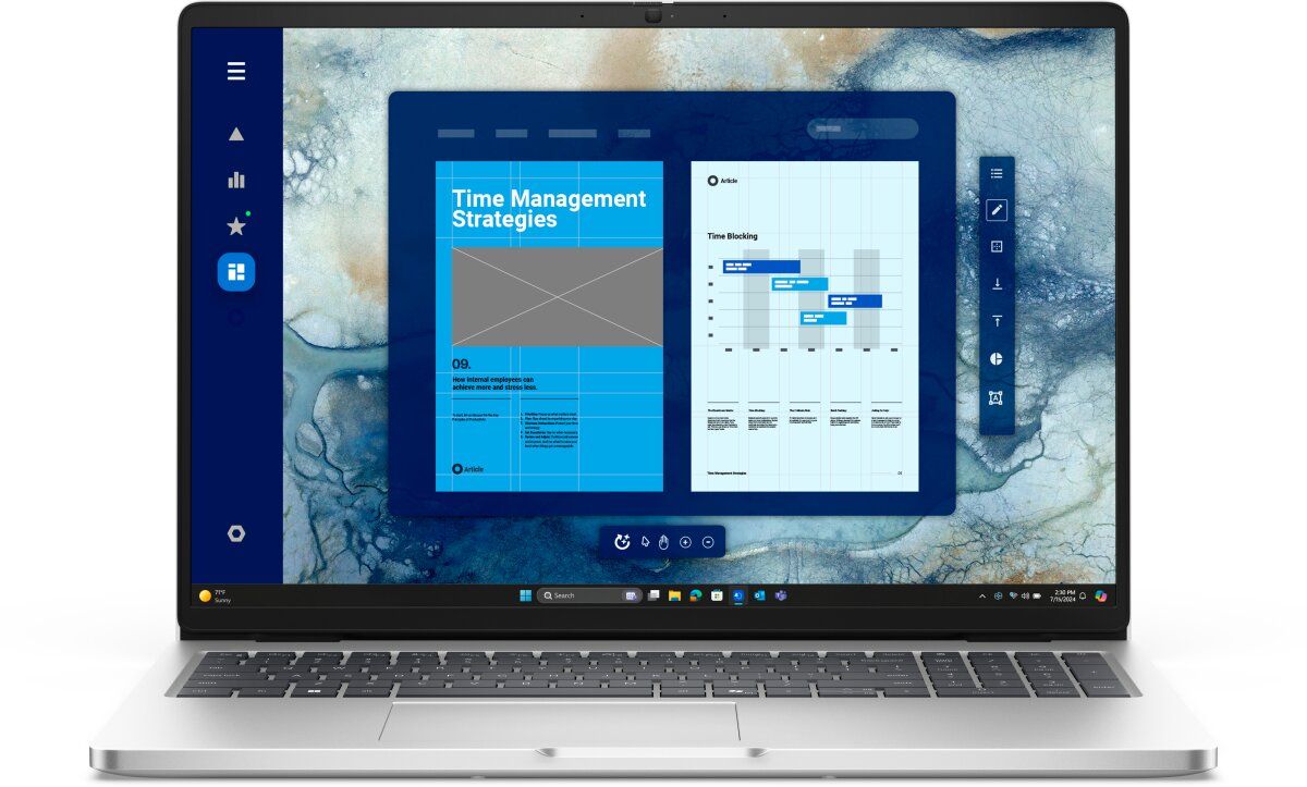 Laptop Dell Pro 16 PC16250, 16 inch 1920 x 1200, Intel 220U (10 C / 12 T, 1.4 GHz - 5.0 GHz, 12 MB cache), 16 GB DDR5, 512 GB SSD, Intel Graphics, Windows 11 Pro