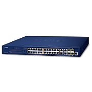 PLANET GS-4210-24P4C switch-uri Gestionate L2/L4 Gigabit Ethernet (10/100/1000) Power over Ethernet (PoE) Suport 1U Albastru