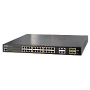 PLANET GS-4210-24P4C switch-uri Gestionate L2/L4 Gigabit Ethernet (10/100/1000) Power over Ethernet (PoE) Suport 1U Albastru
