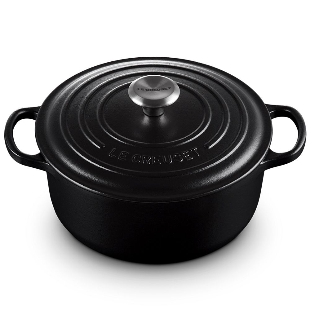 Le Creuset Signature Roaster round 24cm black Schwarz (21177240000430)
