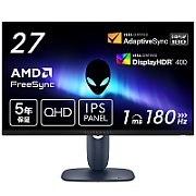 Dell Alienware 27 Gaming Monitor - AW2725DM 27  WQHD 2560x1440 180Hz, 95% DCI-P3 (CIE 1976), 109 PPI, 16:9, 400cd/m2, IPS, 1000:1, 178/178, 1ms/2ms/4ms, DP, HDMI, USB, Height, Swivel, Tilt, Pivot