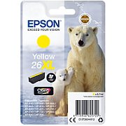 Epson Polar bear Singlepack Yellow 26XL Claria Premium Ink