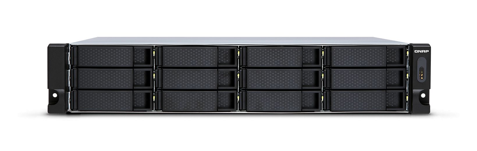 QNAP TL-R1200S-RP carcasă disc memorie Cutie protecție HDD/SSD Negru, Gri 2.5/3.5 