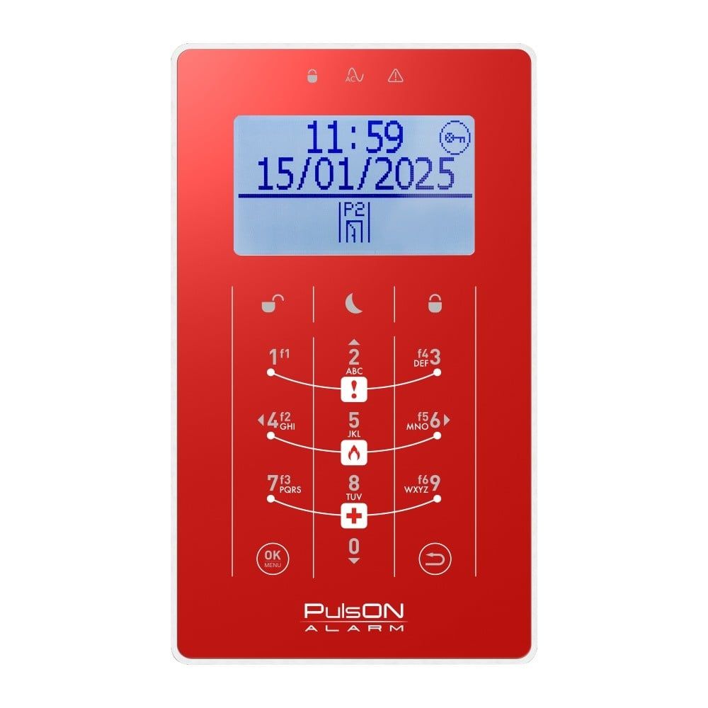 BCS PULSON FRONT LCD/S RO Front roșu pentru tastatura LCD/S