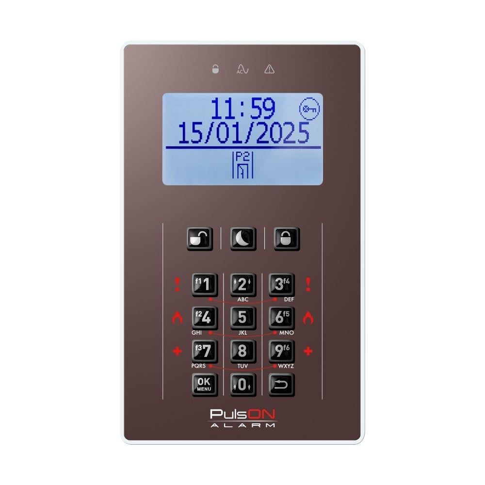 BCS PULSON FRONT LCD/C BRO Panou front pentru tastatură LCD/C maro