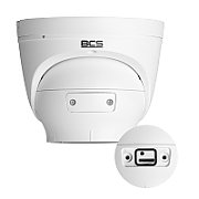 BCS BCS-P-EIP58VSR4-Ai2 Cameră dome IP 8MP cu zoom motorizat, IR 40m și carcasă IP67