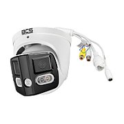 BCS BCS-L-PEIP2X4FCR2L2-Ai1 Cameră IP dome 8MP cu vedere panoramică și tehnologie NightColor