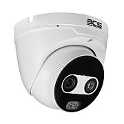 Cameră Dome IP Termică BCS BCS-P-EIP242FSR3-THT-AI1(0202) cu Detecție a Incendiilor și Alarmă