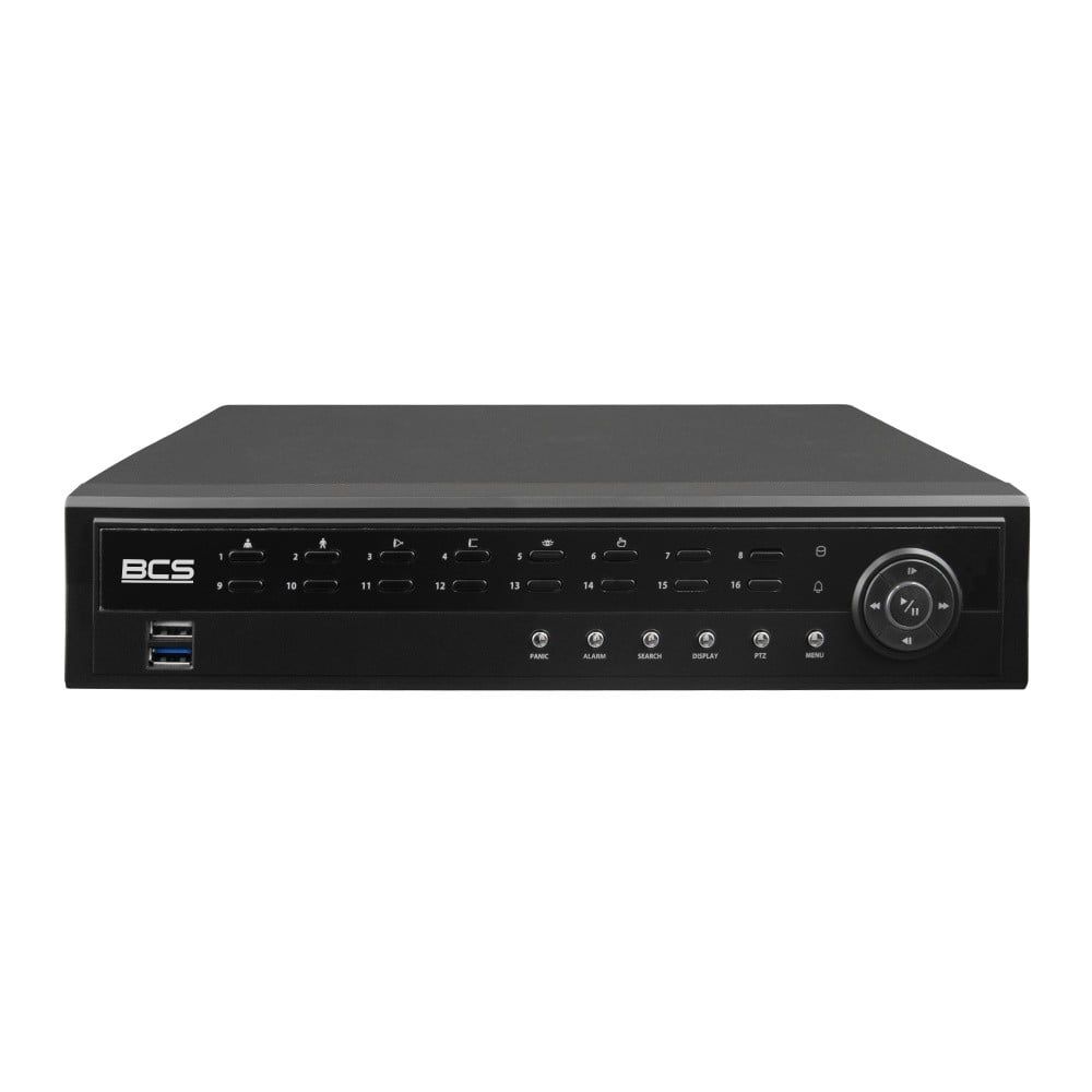 BCS BCS-U-NVR1602-A-4K-8P(6TB) Recorder IP cu 16 canale cu PoE și HDD de 6TB 12MP