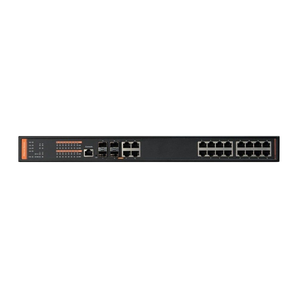 BCS BCS-SP16G04G-4SFP-M Switch PoE Gestionat 16 Porturi 1Gbps cu Uplink-uri SFP și RJ45