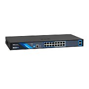BCS BCS-B-SP16G-2SFP-M Switch PoE gestionat cu 16 porturi 1Gbps și uplink SFP de 150W