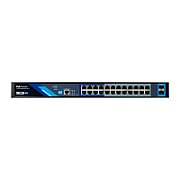 BCS BCS-B-SP24G-2SFP-M Switch PoE Gestionat 24 Porturi 1Gbps cu Tehnologia exPoE