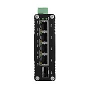 BCS BCS-ISP04G-1SFP Comutator Industrial PoE 4 Porturi 1Gbps Montare pe Șină DIN