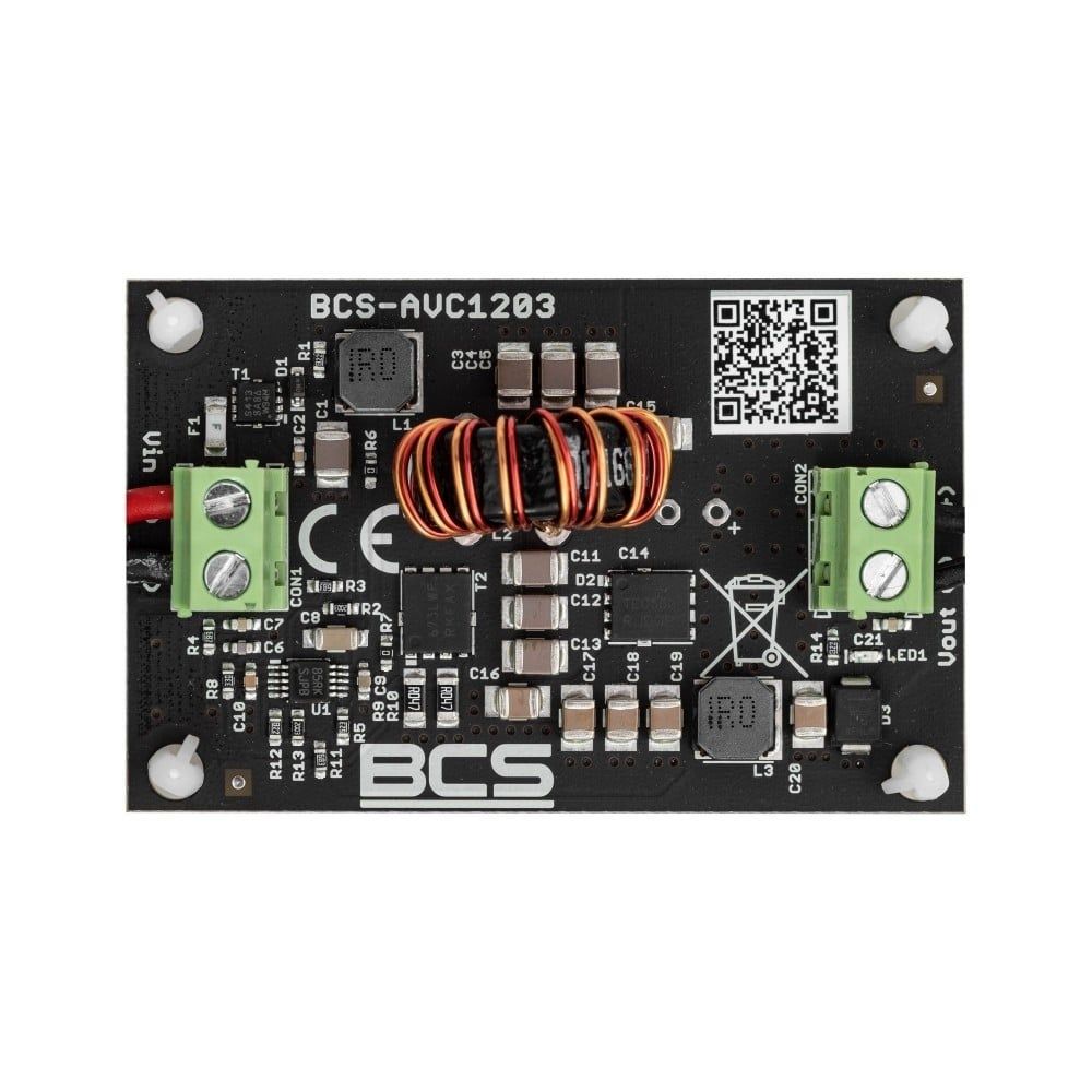 BCS BCS-AVC1203 Convertor DC/DC de Înaltă Eficiență 12V 30W cu Protecție de 3A