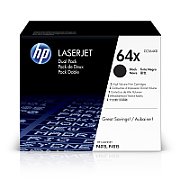 HP (CC364XD) No 64XD HP64XD HP 64XD Dual Pack Black Schwarz Cartridge (CC364XD)