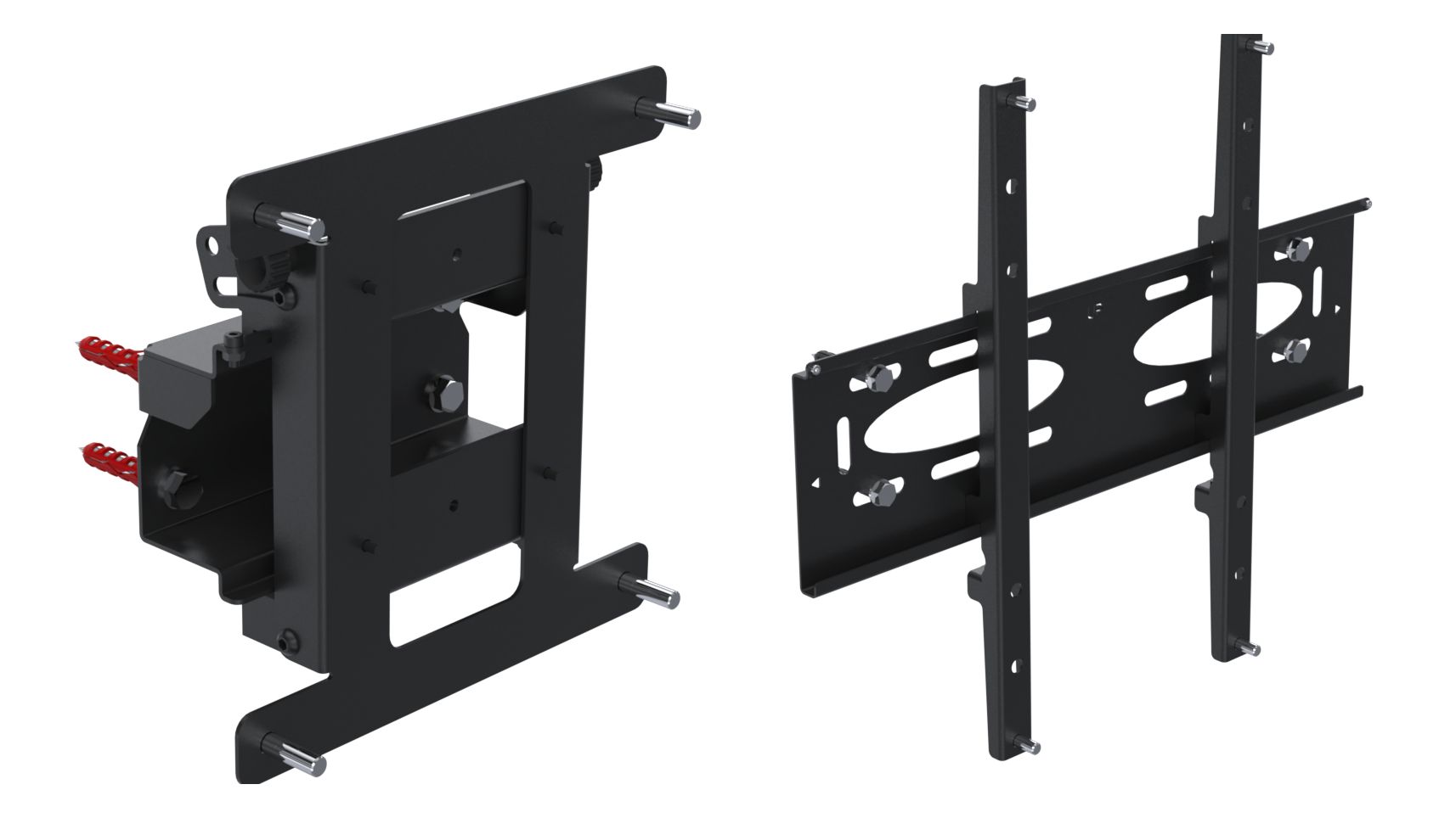 Ergonomic Solutions  Fixed wall bracket for screens from 32  to 65  (VESA 200 to VESA 400)