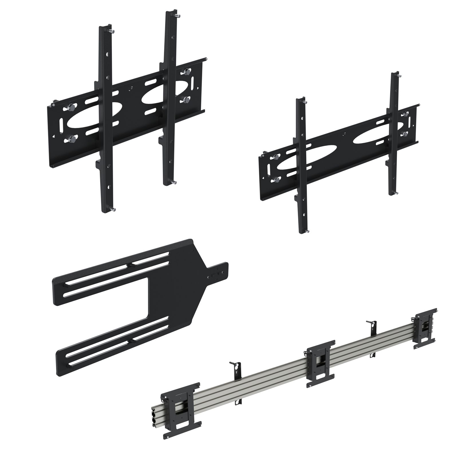 Ergonomic Solutions  Fixed wall bracket for screens from 48  to 85  (up to VESA 600x400)